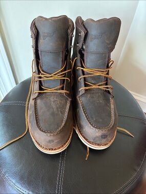 Red Wing 2440 Men’s Dark Brown Leather Moc Toe Work Boots 12 H